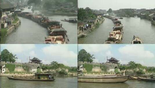 80年代京杭大运河 运河高清在线视频素材下载