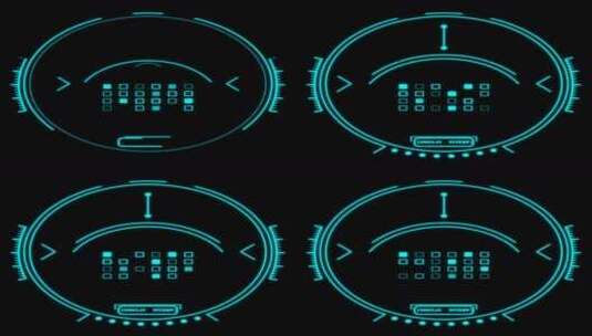 科技HUD 虚拟科技 科技元素高清在线视频素材下载