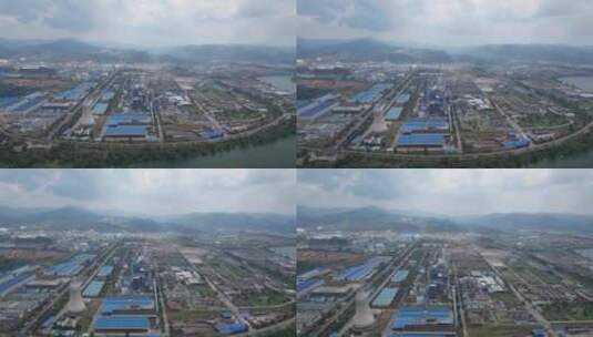 城市工业园工厂生产加工怀化高新区航拍高清在线视频素材下载