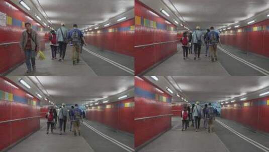 香港地铁场景高清在线视频素材下载