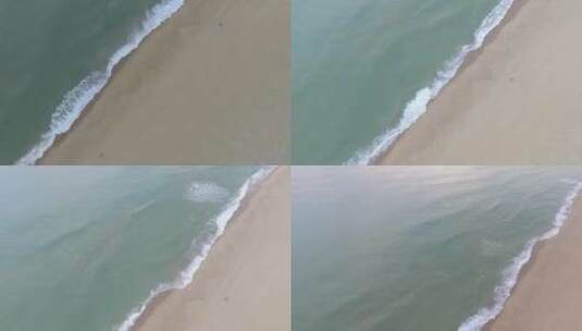 海滩和大海的无人机镜头高清在线视频素材下载