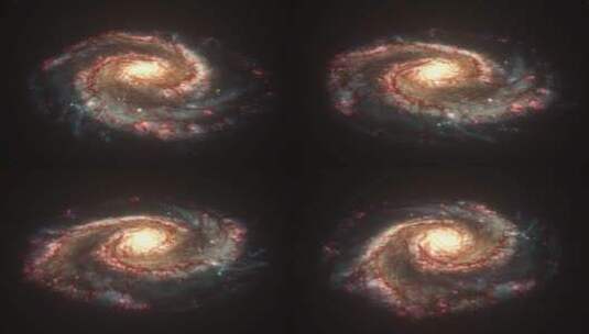 螺旋星系背景高清在线视频素材下载