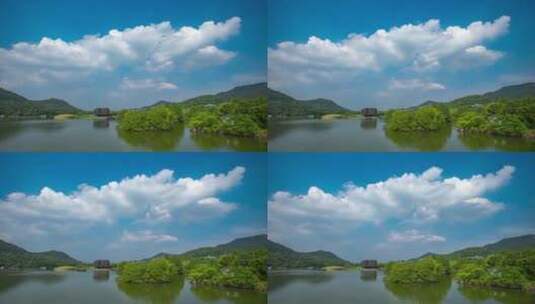 杭州湘湖延时风景高清在线视频素材下载