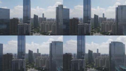 广州高楼群航拍高清在线视频素材下载