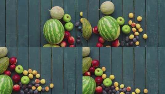 水果从右边移到左边动画高清在线视频素材下载