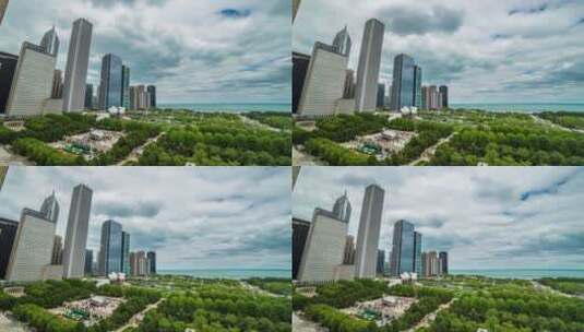 芝加哥的公园高清在线视频素材下载