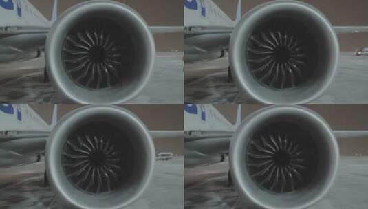 飞机喷气引擎高清在线视频素材下载