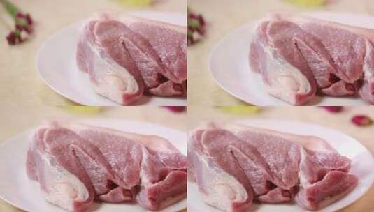 五花肉瘦肉猪肉高清在线视频素材下载