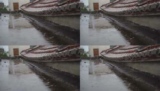 雨滴 雨水特写 水珠高清在线视频素材下载