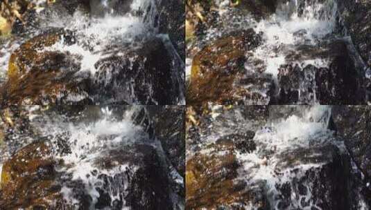 流水 水滴 瀑布高清在线视频素材下载