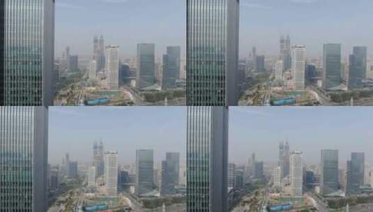 航拍城市风光高楼建筑高清在线视频素材下载