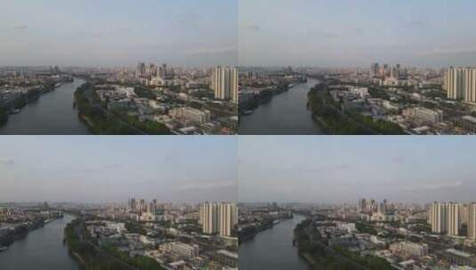 城市沿河景观高清在线视频素材下载