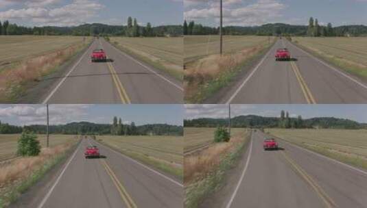 公路上行驶的车辆高清在线视频素材下载