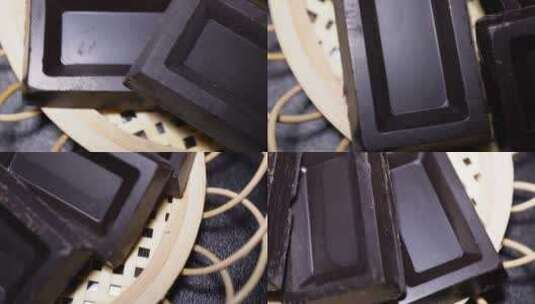 【镜头合集】黑巧巧克力零食甜品高清在线视频素材下载