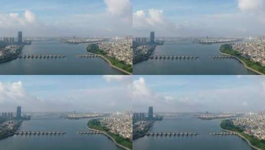 潮州广济桥航拍延时高清在线视频素材下载