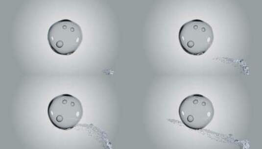 水润分子球流动分子群化学高清在线视频素材下载