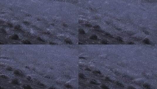 旅游景区 都江堰 鱼嘴水流冲刷卵石 特写高清在线视频素材下载
