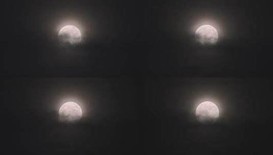 明亮的月亮高清在线视频素材下载