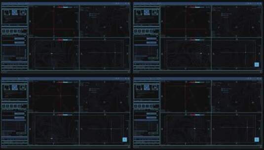 科技风格HUD屏幕界面交互系统未来科幻大屏高清在线视频素材下载