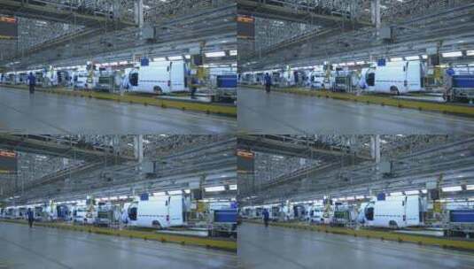 汽车工厂流水线高清在线视频素材下载