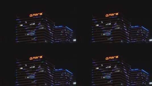 220719夜晚马路高楼红绿灯实拍视频 (11)高清在线视频素材下载