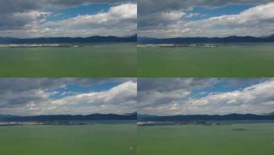 云南大理洱海湖泊自然风光航拍高清在线视频素材下载