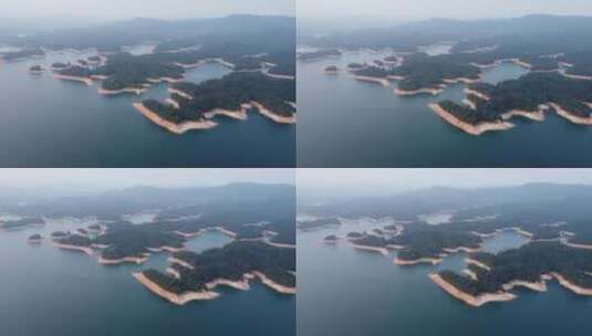 广州从化流溪河景点风光航拍高清在线视频素材下载