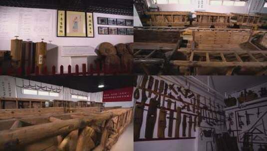 古代木车纪念馆历史文物高清在线视频素材下载