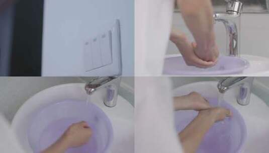 洗手刷牙高清在线视频素材下载