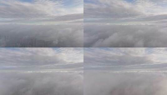 武汉夏日天空积云延时摄影风光高清在线视频素材下载