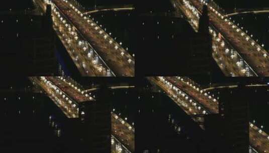 洛阳王城大道城市车流灯火高清在线视频素材下载