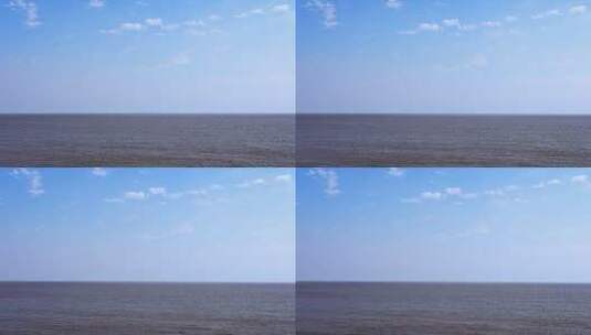 蓝天白云与大海高清在线视频素材下载