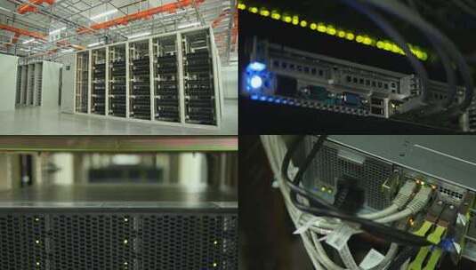 服务器 机房 大型运算 服务器机房高清在线视频素材下载