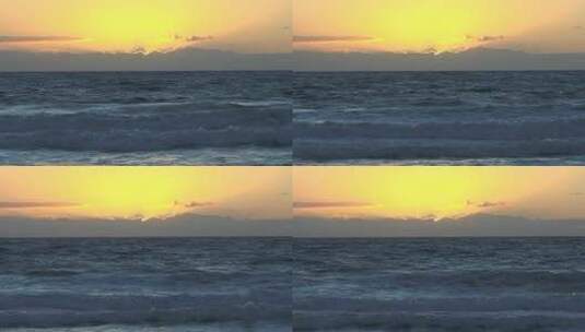 夏威夷多彩的日落高清在线视频素材下载