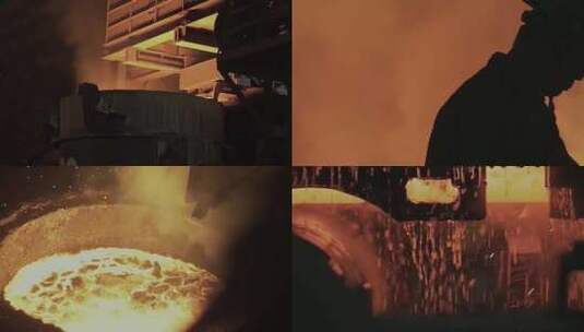 钢铁生产重工业高清在线视频素材下载