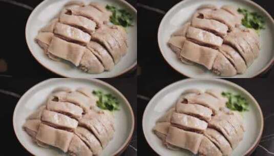 白切鹅肉美食中餐高清在线视频素材下载