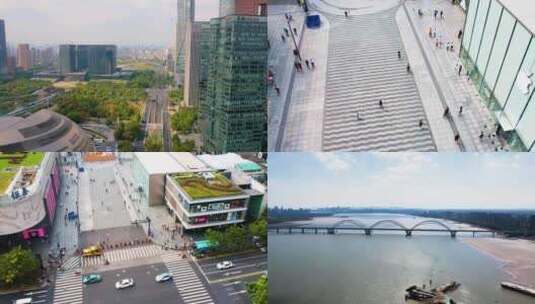 杭州城市风景延时摄影高清在线视频素材下载