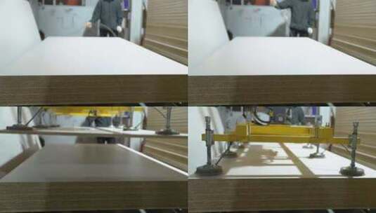 木板加工流程 板材高清在线视频素材下载