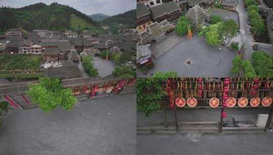 湖南皇都侗文化古村落高清在线视频素材下载