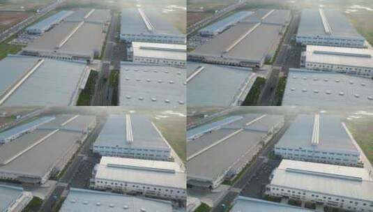 比亚迪汽车制造中心工厂航拍高清在线视频素材下载