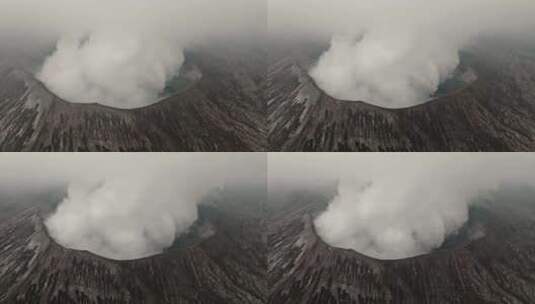 航拍Bromo火山高清在线视频素材下载