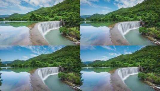 惠东古田自然保护区瀑布慢门延时4K高清在线视频素材下载