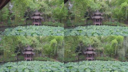 四川眉山三苏祠，苏轼苏东坡故里，中式园林高清在线视频素材下载