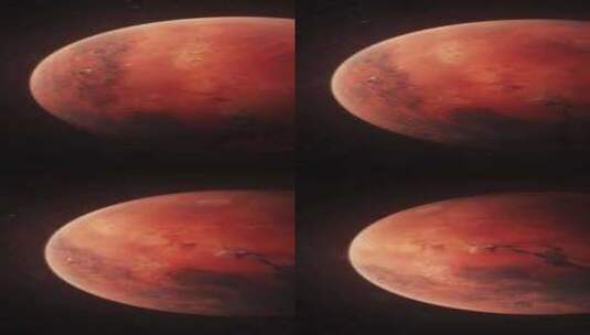 火星，太空，未来，红色高清在线视频素材下载