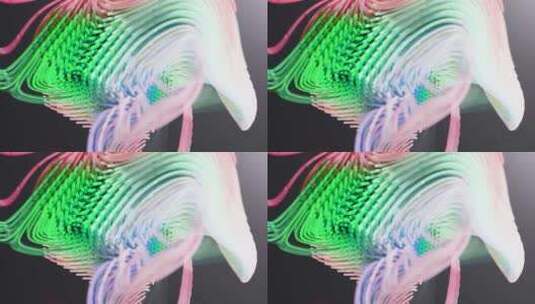 数字波，3d，多色，屏幕保护程序高清在线视频素材下载