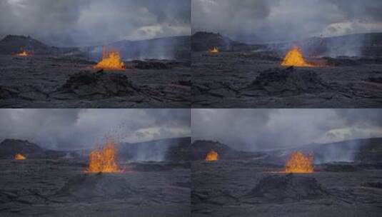 熔岩，火山，岩浆，岩石高清在线视频素材下载