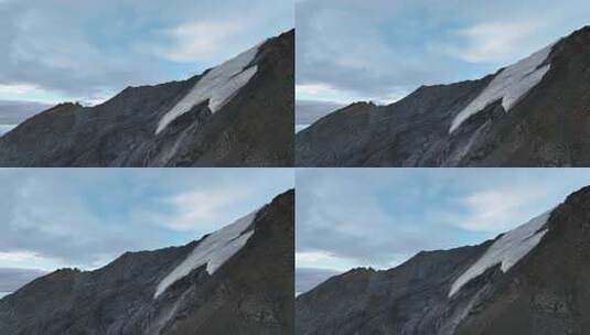 航拍四川岷山山脉雪宝顶雪山云海风光高清在线视频素材下载