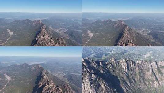 高山俯瞰，壮阔山景尽收眼底高清在线视频素材下载