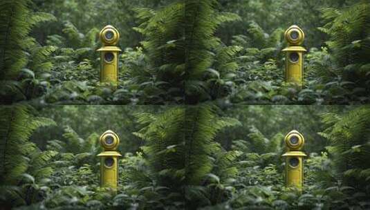 未来科技守护森林环境监测系统高清在线视频素材下载