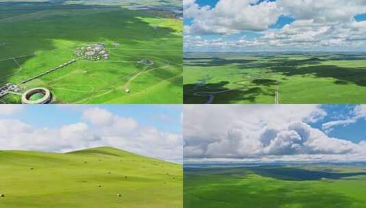 草原风光航拍全景高清在线视频素材下载